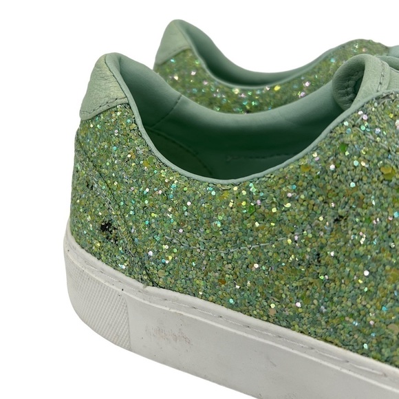 UGG Zilo Platform Women's Green Glitter Sneakers - Picture 14 of 16